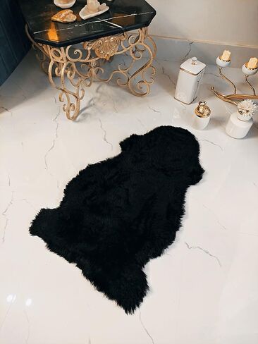 Genuine Handmade Sheepskin Rugs Thick Lush Leather Fur Pelt Many Colors + Sizes (Red) in Saudi Arabia