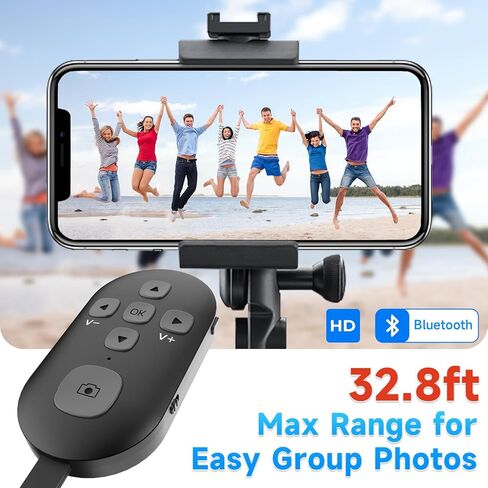 Tik Tok Bluetooth التحكم عن بُعد ، Page Turner for Kindle App كتب إلكترونية ، زر مصراع الكاميرا عن بُعد ، مقاطع فيديو قصيرة تم إعادة شحنها ، للهواتف الذكية والأجهزة اللوحية (أبيض) in Kuwait