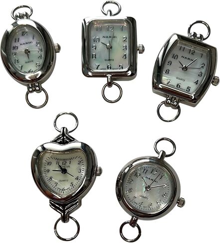 NIMI 5 Piece Printed & Pearl Watch Face Set for Beading and Jewelry Making (Pearl) in Saudi Arabia