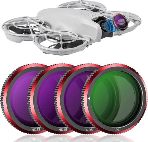 NEO ND Filters for DJI Neo Drone Accessories,Multi-Coated Magnetic ND Filters,3Pack ND8, ND16, ND32 in Kuwait