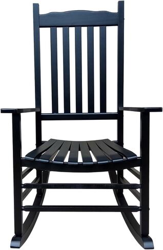 Rocking Rocker - A001NT Natural Wood Porch Rocker/Outdoor Rocking Chair - Easy to Assemble - Comfortable Size - Outdoor or Indoor Use in Kuwait