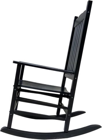 Rocking Rocker - A001NT Natural Wood Porch Rocker/Outdoor Rocking Chair - Easy to Assemble - Comfortable Size - Outdoor or Indoor Use in Kuwait