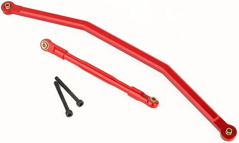 2pcs ألومنيوم سبيكة توجيه رابط رابط رابط ل RBX10 AXI03005 1/10 RC Crawler Car Axle Axle Meturger Parts (Red) in Kuwait
