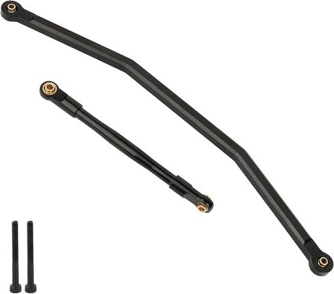 2pcs ألومنيوم سبيكة توجيه رابط رابط رابط ل RBX10 AXI03005 1/10 RC Crawler Car Axle Axle Meturger Parts (Red) in Kuwait