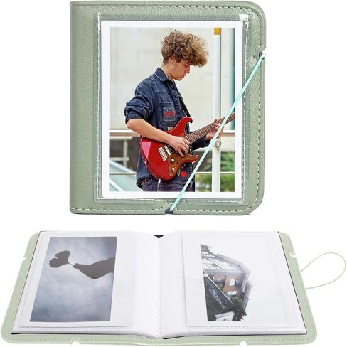 Rieibi Photo Album for Fujifilm Instax Wide210/Wide300/Wide400 Camera, Album for Polaroid, 3.4x4.3 Inch Wide Film 28 Pockets PU Leather Photo Frame for Instax Wide 400 Album, for Polaroid Album in Kuwait