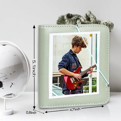 Rieibi Photo Album for Fujifilm Instax Wide210/Wide300/Wide400 Camera, Album for Polaroid, 3.4x4.3 Inch Wide Film 28 Pockets PU Leather Photo Frame for Instax Wide 400 Album, for Polaroid Album in Kuwait