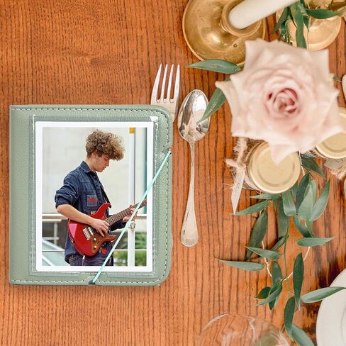 Rieibi Photo Album for Fujifilm Instax Wide210/Wide300/Wide400 Camera, Album for Polaroid, 3.4x4.3 Inch Wide Film 28 Pockets PU Leather Photo Frame for Instax Wide 400 Album, for Polaroid Album in Kuwait
