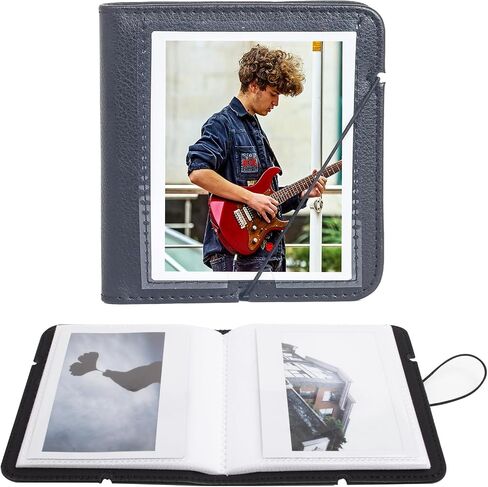 Rieibi Photo Album for Fujifilm Instax Wide210/Wide300/Wide400 Camera, Album for Polaroid, 3.4x4.3 Inch Wide Film 28 Pockets PU Leather Photo Frame for Instax Wide 400 Album, for Polaroid Album in Kuwait