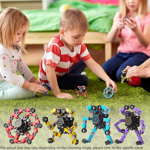 Transformable Fidget Spinners for Kids and Adults Stress Relief Sensory Toys for Boys and Girls Fingertip Gyros for ADHD Autism for Kids (Fidget Toy- Green) in Kuwait