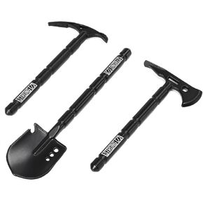 3Pcs RC Metal Mini Shovel & Axe & Pickaxe Tools Sets Simulation Decorative Accessories for 1/10 Traxxas TRX4 Axial SCX10 ii Redcat Gen7 Gen8 RC Crawler Car