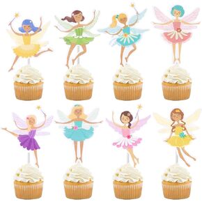 Fairy Cupcake Toppers Fairy Cake Toppers Fairy Cake Decorations for Fairy Birthday Party Supplies Baby Shower Supplies