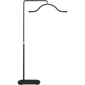 FOSOTO Cloud Half Moon Light 45W Multifunctional Aluminum Alloy LED 3200k-5600k Dimmable Adjustable Floor Lamp with Phone Holder for Eyelash Extensions,Manicure,Makeup,Hair Salon (Gold)