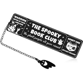 Goth Stuffers for Women Men Horror Bookamrks for Book Lovers Gifts for Bookworms Nerd Bookish Gifts Book Club Gifts Ideas for Him Her Halloween Party Favors Horror Easter Stuff for Teen Girls Boys
