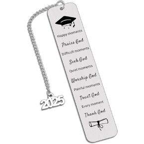 2025 Graduation Gifts for Her Him, Class of 2025 Bookmarks for College High School Students, Graduations Bookmark for Women Men, Senior Night Gifts for Middle School, Graduation Bookmark for 5th Grade