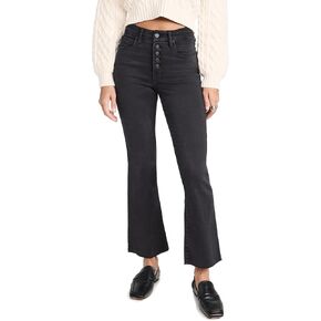 Good American Women's Good Legs Crop Mini Bootcut Jeans