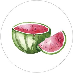 ملصقات Magjuche Watermelon ، Fruit Fruit Summer Kids حفلة عيد ميلاد الملصقات ، 2 بوصة ، 40 حزمة