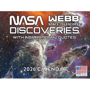 تقويم الفضاء 2025 NASA JAMES WEBB TELESCOPE Universe Science Science Science Monthly Wall Calender 12 Month | صنعت أمريكية في الولايات المتحدة الأمريكية