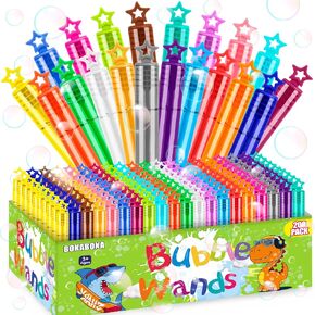 200 PCS 20Colors Neon Mini Bubble Wands ، Probble Bulk Party Party Toys Toys for Kids ، عيد ميلاد تحت عنوان ، عيد الميلاد ، عيد الميلاد ، حقائب Goodie ، جوائز الكرنفال ، زفاف ، في الهواء الطلق