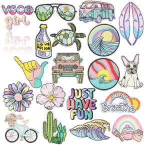 20pcs vsco girl patch patches patches patches patches ، potibes boho beach patches patches patches patches for clothes ، chicnsique