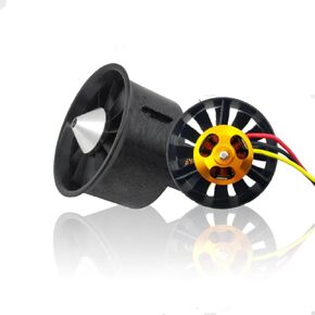 RC Jet 64mm EDF محرك مروحة ، 2822 4300KV محرك بدون فرش مع 12 شفرات مروحة للطائرة RC
