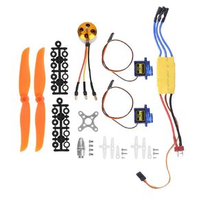 VGEBY 2200KV Brushless Motor 30A ESC, 9G Micro Servo, 6035 Propeller for RC Plane, Compatible for 400-450 Aircraft or RC Helicopter (2212 KV2200 Motor + 6035 Propeller + 9g