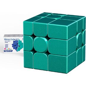 CuberShop Moyu Mirror Cube V2 3x3x3 Speed Cube Blue, 2025 New Funny Variant of 3x3 Speed Cube, Affordable Moyu Puzzle, Irregular Brain Teasing Magic Cube (Bright Standard)