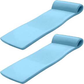 Texas Recreation Sunsation 70 Inch Foam Raft Cloft Pool Float ، Blue (2 Pack)