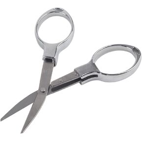 Mini Travel Pocket Scissors, Stainless Steel Scissors, Mini Folding Scissor, Stainless Steel Folding Scissor, Keychain Fishing, Scissors Shears (Gold)