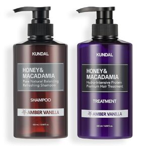 KUNDAL Natural Shampoo and Conditioner Set [Baby Powder] - Korean Hair Care, Long Lasting Fragrance, Moisturize, Nourish, Frizz Control, Argan & Macadamia Oil, Sulfate-Free 16.9fl oz (Pack of 2)