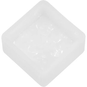 HARFINGTON Pendant Resin Mold Ocean Wave Silicone Mold 1.42"x1.42" Water Surface Texture Crystal Square Epoxy Mold for DIY Jewelry Necklace Keychain