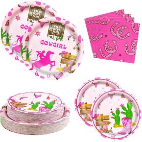 180pcs زخارف حفلة عيد ميلاد Western Cowgirl Wester