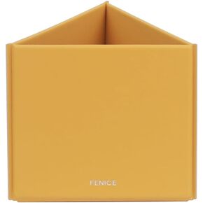 Fenice Eco Pu Leather Pen Pencizer Cup Cup ، تصميم المثلث الحديث ، ديكور المنزل (أخضر عميق)