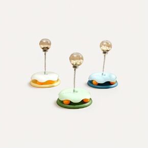 Cat Leaky Food Slow Feeder for petsUnleash Your Cat's Playful Nature Safe Material Will not Hurt Cats Multifunctional Leakage Leaky Ball Cat-Teasing Stick Cat Turntable IQ Training