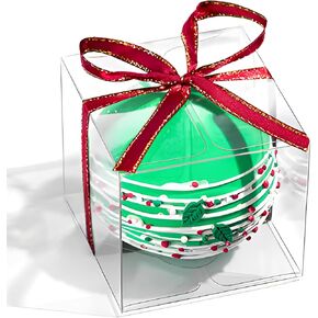 50pack 3x3x3 بوصة صناديق شوكولاتة شوكولاتة صافية صناديق عيد الميلاد صناديق هدايا صغيرة كب كيك صناديق المعجنات صناديق الصناديق