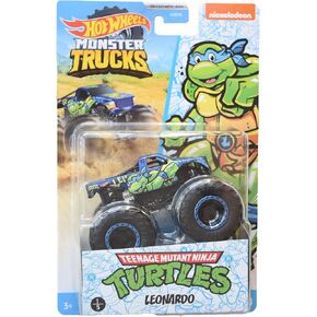 Hot Wheels Monster Trucks Leonardo, [Blue] TMNT 1/5