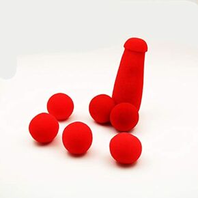 Sumag 1 مجموعة صغيرة الإسفنج الأخ الحيل السحرية 4 أجهزة كمبيوتر محدودة كرات الإسفنج مضحكة أدوات شارع Street Close Up Magic Tricks Magician