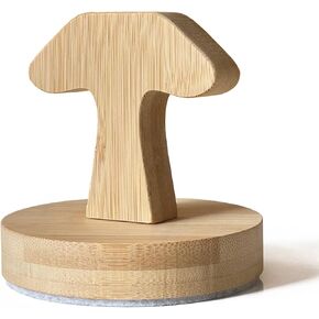 Bamboo Baren for Printing Comfortable Handle for Pressure Smooth Blanket Press Stamp Embossing Tool Bottom Ideal for Block Printing, Linocut, Crafting, Scrapbooking Art Supplies (Bamboo Color- B)