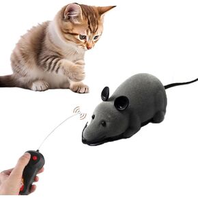 لعبة الفئران عن بُعد ، لعبة RC RAT العملاقة ، عملاق الفئران واقعية ، نموذج اللاسلكي اللاسلكي ، الماوس ، لعبة الفأر مزحة ، لعبة صعبة للأطفال ، عيد ميلاد عيد ميلاد هدية عيد ميلاد ، لعبة القطة ، لعبة الكلب (رمادي)