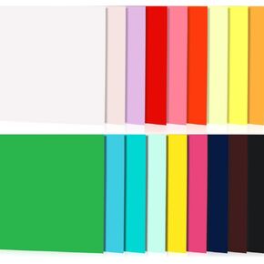Geelin 18 Pcs Colored Plywood Sheets 12" x 12" x 1/8 Thin Craft Wood for Laser Cutting Engraving DIY Crafts Architectural Models Making