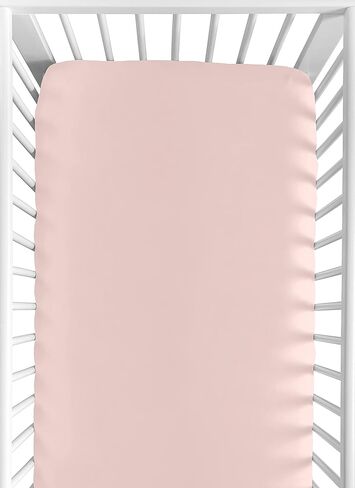 Sweet Jojo Designs Ballerina and Bows Girl Baby Fitted Crib Sheet for Infant Newborn Nursery Toddler Bed Room Standard Mattress Ballet Shoes Dancer Hearts Sparkles Crowns Princess Tutu Pink Blue Green in Kuwait