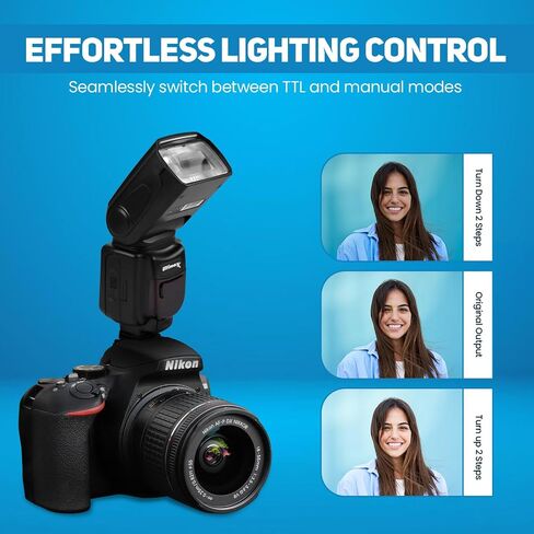 Ultimaxx TTL Flash with LCD Display & Cases for Nikon in Kuwait