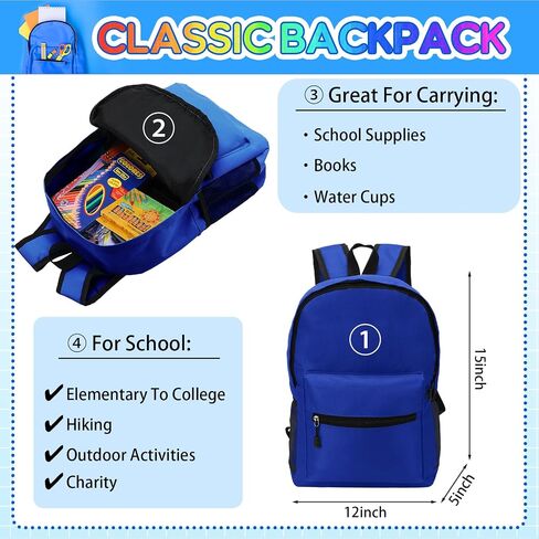 86 Pcs School Supplies Kit with Backpack Back to School Supplies Bag Set Elementary Essential Bundle Bulk for Kid Student Girl Boy Classroom School(Black) in Saudi Arabia