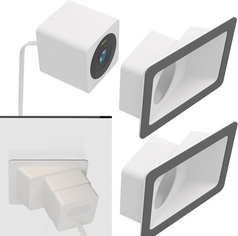 Angled Window Mount for Wyze Cam OG and OG Telephoto (2023 Release), 20 Degrees Tilt Up/Down/Left/Right Through Window Use Cam OG, Looking Front Yard and Driveway (Black/Pack of 2) in Saudi Arabia