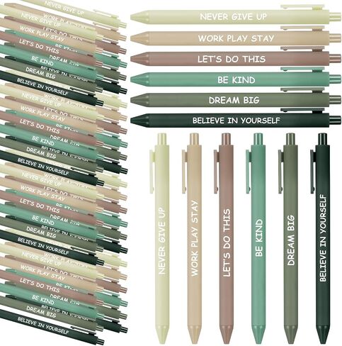 60 Pcs Inspirational Ballpoint Pens Employee Appreciation Gifts Motivational Pens with Sayings in Medium Point for Teacher Coworker Graduation Volunteer Nurse Baby Shower(Inspirational) in Saudi Arabia