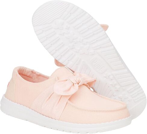 HEYDUDE Wendy Bow Essentials White Size 6, Women’s Shoes, Women’s Slip-on Loafers, Comfortable & Light-Weight in Kuwait
