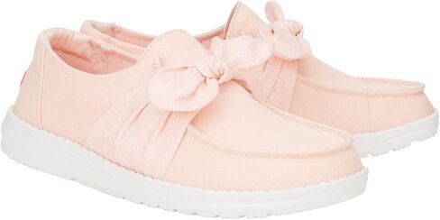 HEYDUDE Wendy Bow Essentials White Size 6, Women’s Shoes, Women’s Slip-on Loafers, Comfortable & Light-Weight in Kuwait