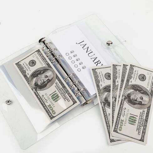 3pcs 12 Month Envelopes Money Saving Challenge Binder, 2.5K/5K/10K Budget Binder with Cash Envelopes for Cash Saving in Saudi Arabia
