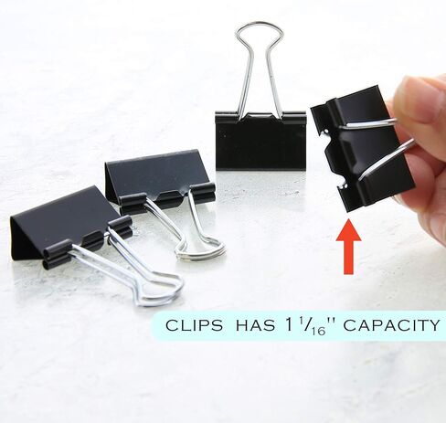 BAZIC Large 2" (51mm) Black Binder Clip (4/Pack) in Saudi Arabia