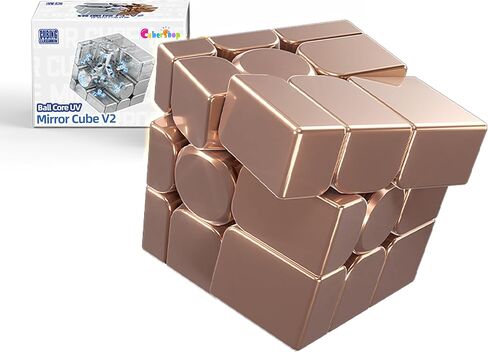 CuberShop Moyu Mirror Cube V2 3x3x3 Speed Cube Blue, 2025 New Funny Variant of 3x3 Speed Cube, Affordable Moyu Puzzle, Irregular Brain Teasing Magic Cube (Bright Standard) in Saudi Arabia