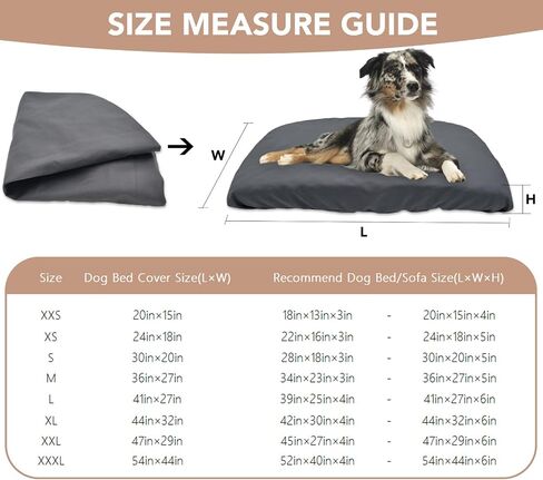 Dog Bed Cover Waterproof Replacement Machine Washable Covers for Dog Bed Heavy Duty Scratch Resistant Mattress Protector Pet Bed 36x27 Inch Cover Only in Kuwait
